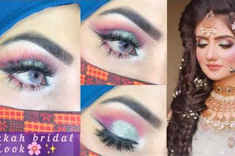 Nikkah Bridal Eye Makeup Tutorial/Easy For Beginners/Step By Step/soft &amp; Glamorous Nikkah..