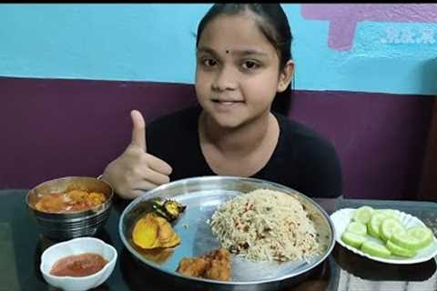 ASMR EATING SHOW//FRIED RICE,CHILLI CHICKEN,SALAD,CHATNI,BIG BITES/ASMR FOOD SHOW