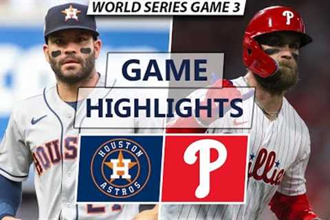 Houston Astros vs. Philadelphia Phillies Highlights | World Series Game 3