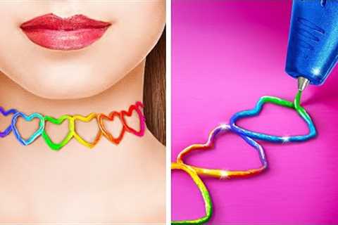 MEGA COMPILATION! DIY Necklace, Earrings, Rings &amp; More Jewelry! Brilliant Crafts by 123GO!..