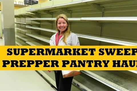 Supermarket Sweep Prepper Pantry Haul