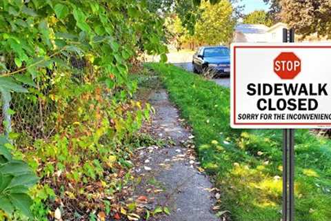 Overgrown Sidewalk Near IMPOSSIBLE To Use | Let's Transform This Mess!