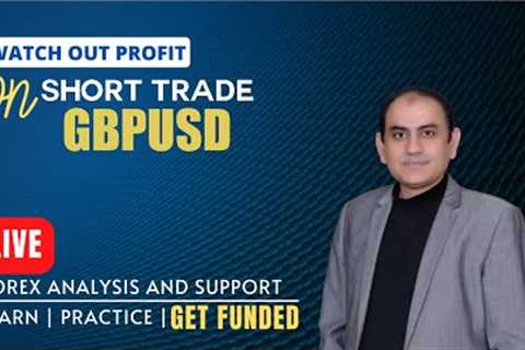 Short Trade on GBPUSD | Live Forex Trading &amp; Coaching | Get Funded