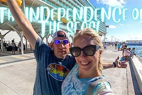 OUR FIRST CRUISE (Sail Away Party + FULL Ship Tour on Royal Caribbean's Independence of the Seas)
