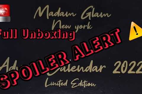 🚨SPOILER ALERT  WHAT'S IN THE BOX ? IS IT WORTH $149.99 UNBOXING @Madam Glam ADVENT CALENDAR 2022