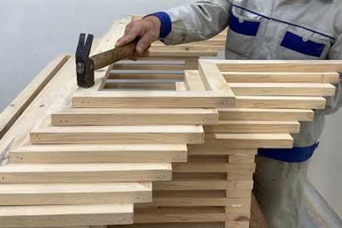 Extremely Creative And Ingenious Woodworking Skills // Unique And Cool Coffee Table Design