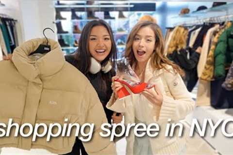 going on a NO-BUDGET shopping spree in New York vlog