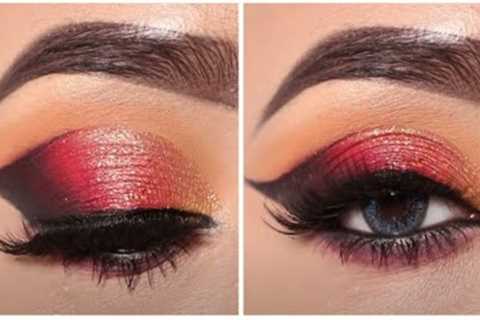 Red Soft Smokey Eye Makeup Looks For Bridals | Bridal Eye Makeup Tutorial | Soft Touch Salon