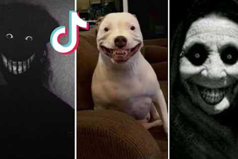 Scary Videos I Found On Tiktok😱 SMILE IF YOU CAN⚠️⚠️ (PART 10)
