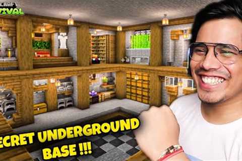 I Made SECRET UnderGround Base In Minecraft Survival 😍