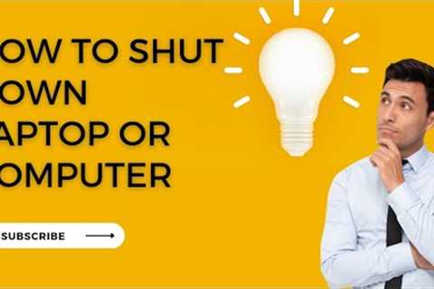 how to shut down laptop or computer #technology #computer #tech
