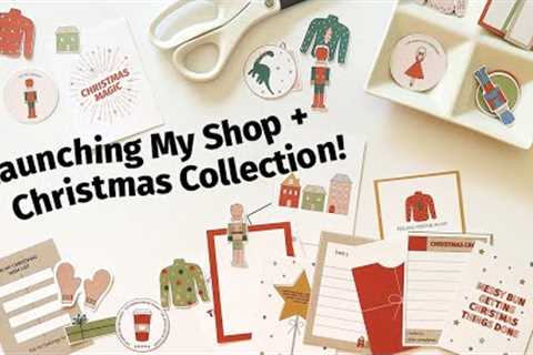 Launching My Shop and Unboxing My First Christmas Release!