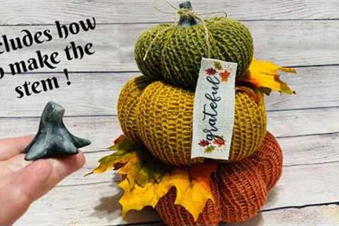 My Knitting Machine Pumpkin Stack that SOLD like CRAZY at my craft show or market. Includes the Stem