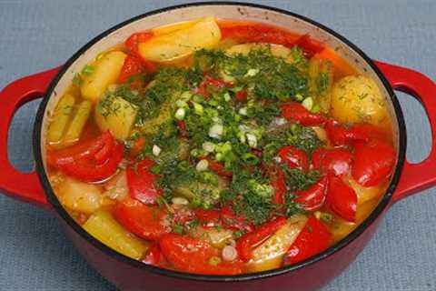 Stewed potato soup with chicken will satisfy everyone! 2 meals in one pot! Soup for the lazy!