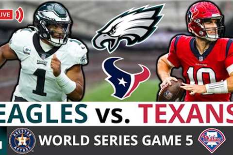 Eagles vs Texans LIVE Streaming Scoreboard, Free Play-By-Play, Highlights, Stats, News; NFL Week 9