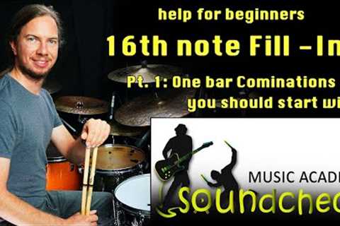 Fill-Ins for beginners on the drumset - Learn how to play your first 16th note fills!