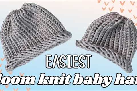 SERIOUSLY Easy Loom Knit Baby Hat (YOU GOT THIS!)