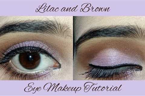 Easy Lilac Eye Makeup Tutorial || Step by step eye makeup