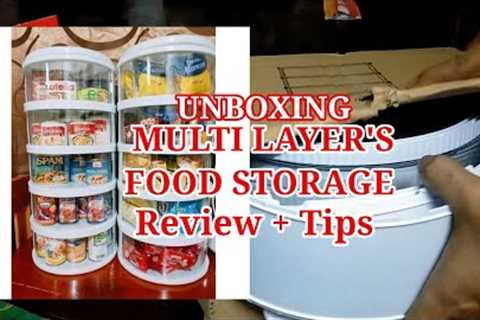 UNBOXING HOUSEHOLD MULTI LAYERS FOOD STORAGE / PRODUCT REVIEW AND TIPS