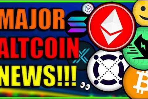 OMG!!! MAJOR ALTCOIN PUMP!!! Bitcoin &amp; Ethereum Soar! Crypto News