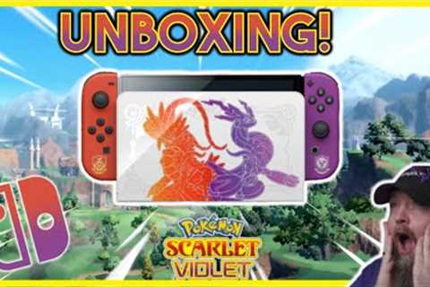 NEW Nintendo Switch Pokemon Scarlet and Violet OLED UNBOXING &amp; Review