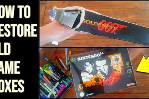 How to [DIY] &amp; Restore Old Game Boxes | Retro Gaming Collecting
