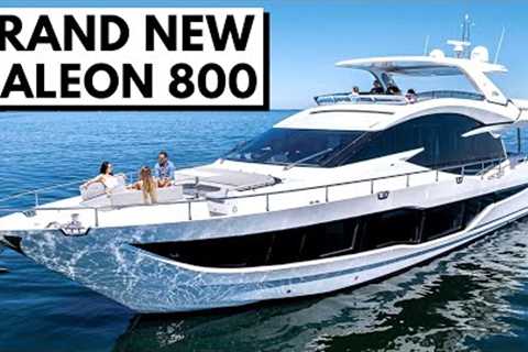 EXCLUSIVE! LARGEST EVER BUILT GALEON 800 FLY Motor Yacht Tour &amp; Specs