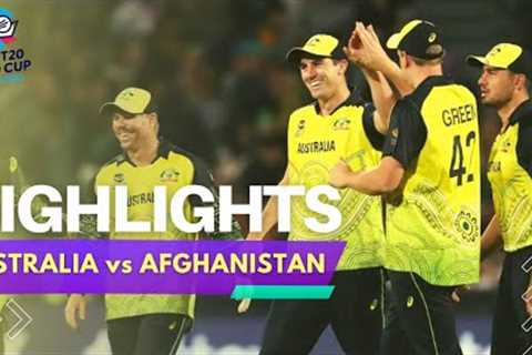 Australia vs Afghanistan Full Highlights | ICC T20 World Cup 2022