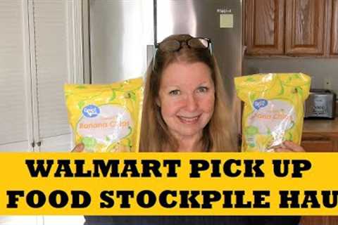 Walmart Grocery Pick Up Food Stockpile - Surprise Visitors