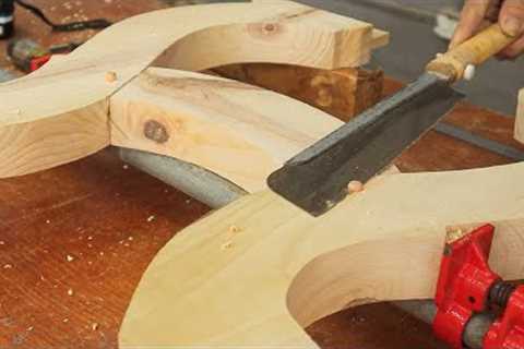 Amazing Dining Table Design // Extremely Skilled Woodworking Skills To Create Unique Wood Products