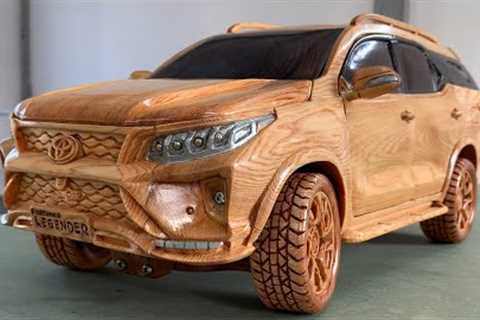 Wood Carving - 30 Days for Toyota Fortuner Legender - Woodworking Art #87