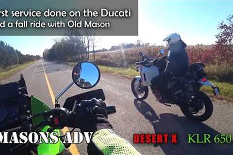 First Desert X service is done. Out with Old Mason for a ride.