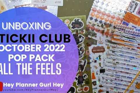 💜 STICKII CLUB - October 2022 - POP PACK -  All the Feels