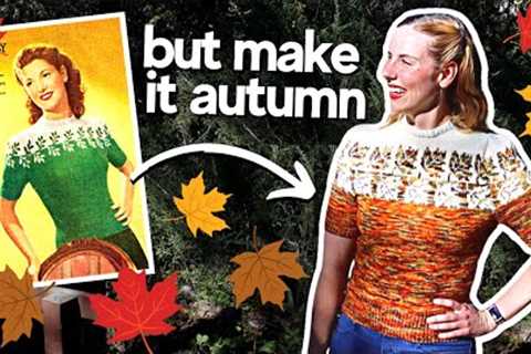 Knitting a Vintage Autumn Sweater - The Perfect Project for Fall