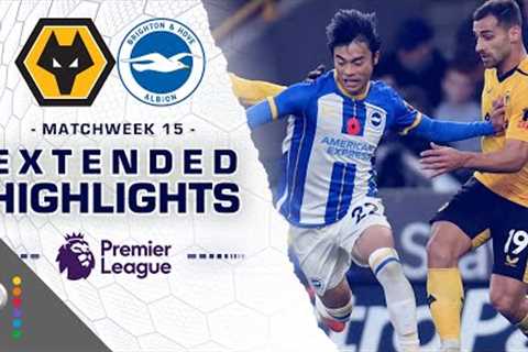 Wolves v. Brighton | PREMIER LEAGUE HIGHLIGHTS | 11/5/2022 | NBC Sports
