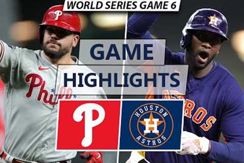 Philadelphia Phillies vs. Houston Astros Highlights | World Series Game 6