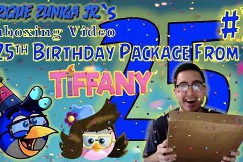 25TH BIRTHDAY PACKAGE FROM @Tiffany Fisher Artist ! 🥳🎁💙 - Enrique Zuniga Jr's Unboxing Video #7