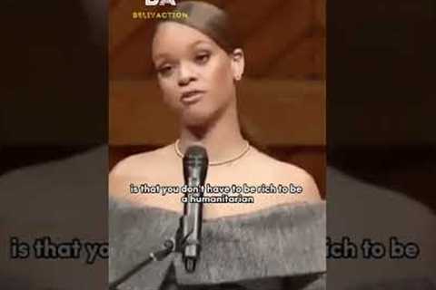 “ Help Someone today”  Rihanna AMAZING Speech #shorts