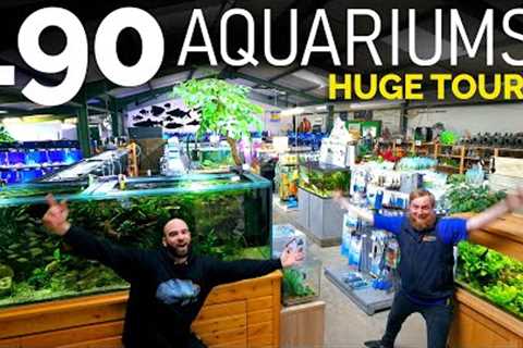 The BIGGEST Fish Shop Tour EVER! **Incl. Behind The Scenes!!** Over 190 Aquariums!!
