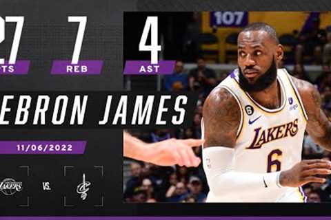 LeBron James' 27 PTS ties longest 25+ PTS streak of his career against a single opponent 💪