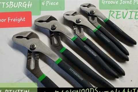 PITTSBURGH 4 PC Tongue &amp; Groove Joint Plier review from Harbor Freight #pittsburgh #tool #review