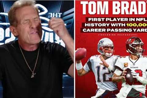 Tom Brady is the GOATTT!!! - Skip Bayless reacts to Brady made NFL history, Bucs beat Rams 16-13