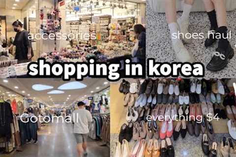 shopping in korea vlog 🇰🇷 shoes &amp; accessories haul from Gotomall Underground Shopping Center