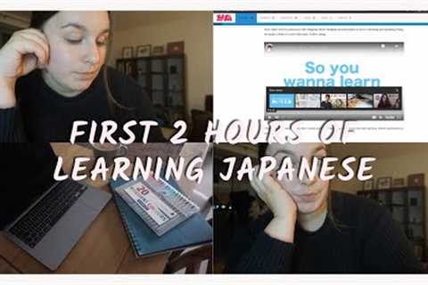 My first few hours of learning Japanese | Learning Hiragana