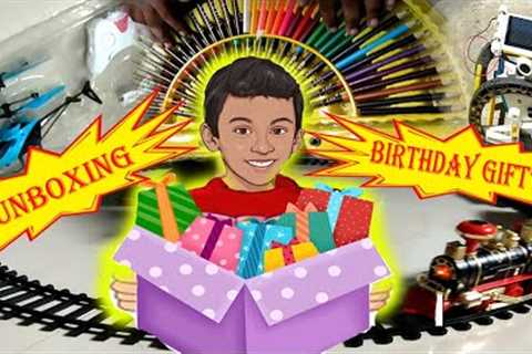 Unboxing Birthday gift's |Assemble Solar Robots | #helicopter #robot #art #painting #colour #toys