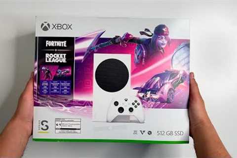 Fortnite &amp; Rocket League - Xbox Series S Bundle | Unboxing and Gameplay