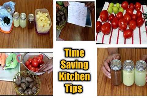 Time Saving Kitchen Tips || How to save time while cooking || Pre-preparation and Meal plan ideas