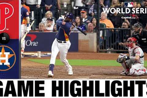 Phillies vs. Astros World Series Game 6 Highlights (11/5/22) | MLB Highlights