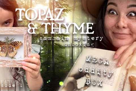 🦇 MEGA ODDITY BOX!!!! 🦇  35+ items! Topaz&amp;Thyme Samhain Mystery Box Unboxing || Bumblebee Fern