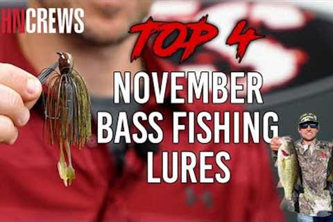 John Crews's TOP 4 BAITS for NOVEMBER BASS FISHING